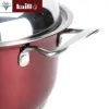 Five-piece set of colorful pot, household porridge pot, soup pot, soup pot, induction cooker, gas stove, universal cookware Item Picture